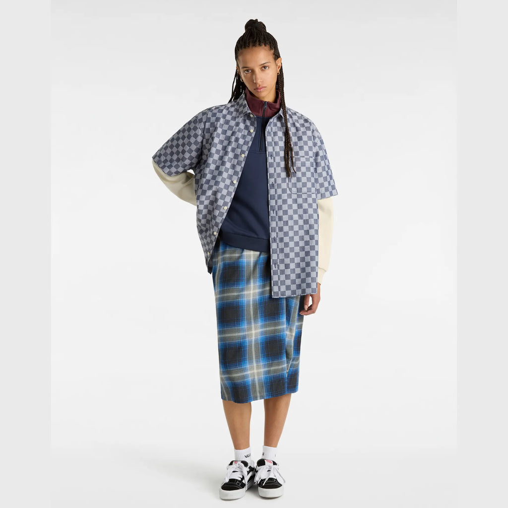 VANS COLORBLOCK HALF ZIP MOCK DRESS BLUES/PORT ROYALE kép 6