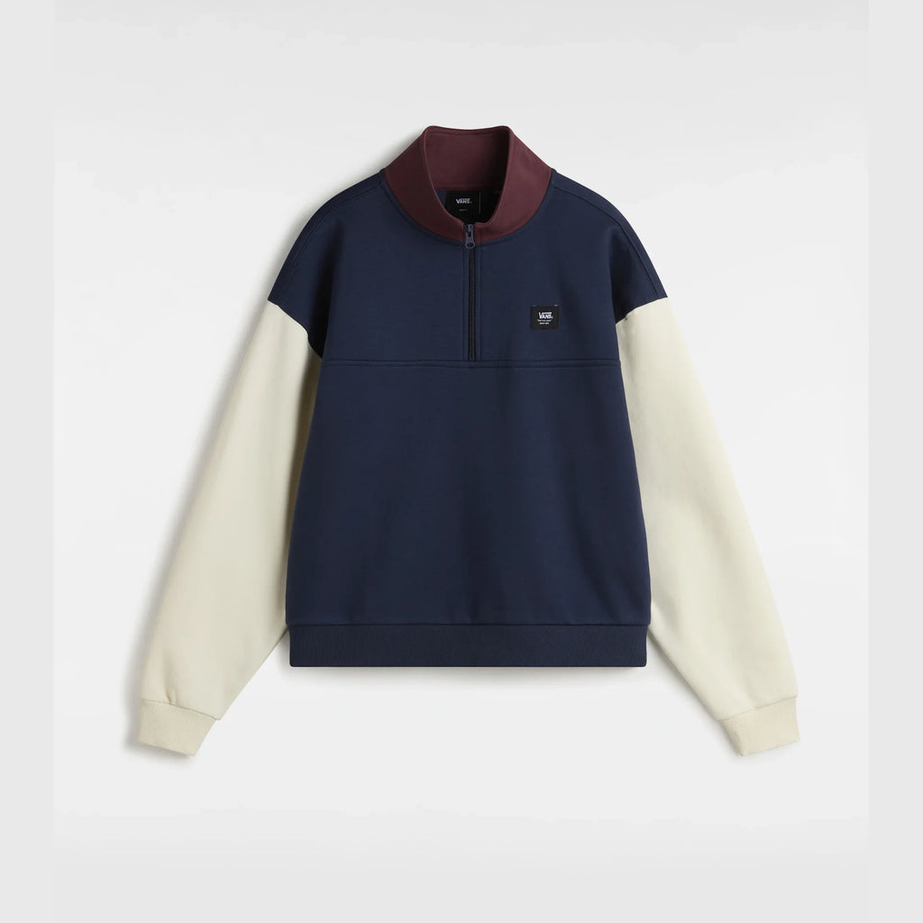 VANS COLORBLOCK HALF ZIP MOCK DRESS BLUES/PORT ROYALE kép 1
