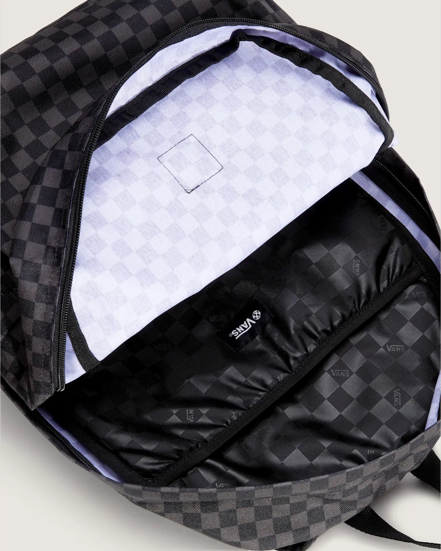 VANS Old Skool Check Backpack Black/Charcoal Hátizsák VN000H4XBA51 - 6