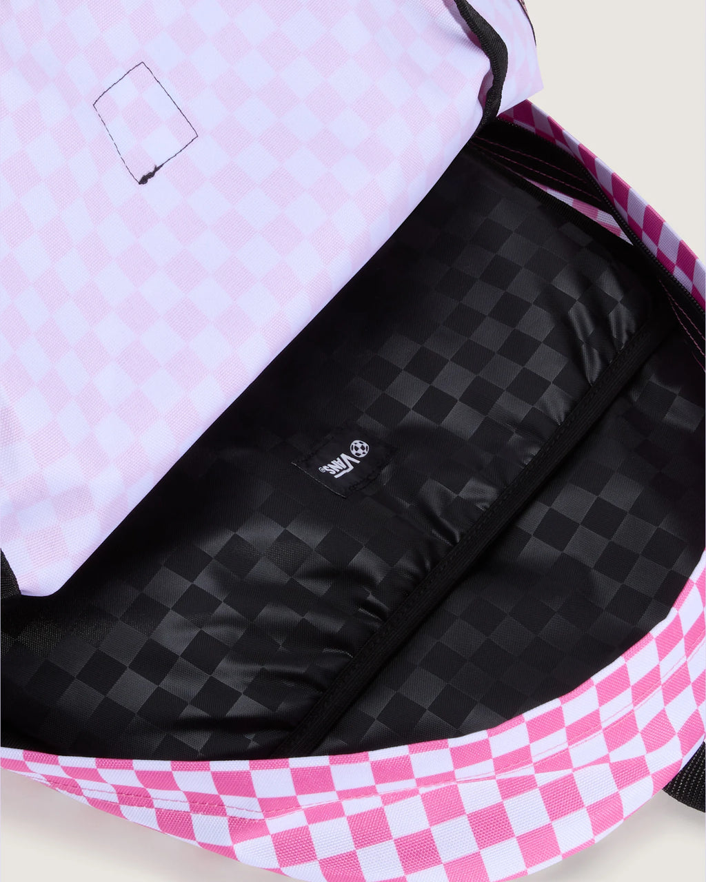 VANS Old Skool Check Backpack CHECKERBOARD Pink Fizz Hátizsák VN000H4XFRQ1 - 6