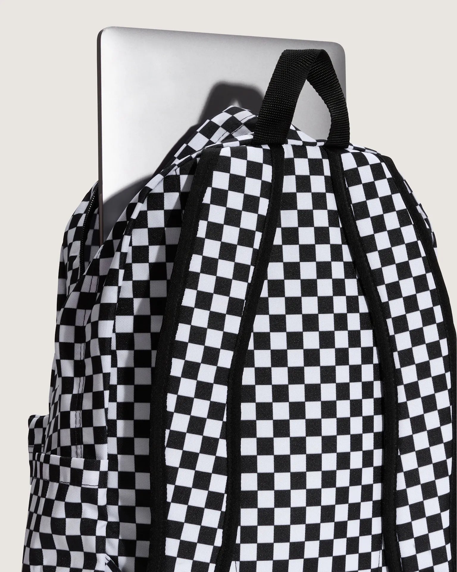 VANS Old Skool Check Backpack CHECKERBOARD Black/White Hátizsák VN000H4XY281 - 5