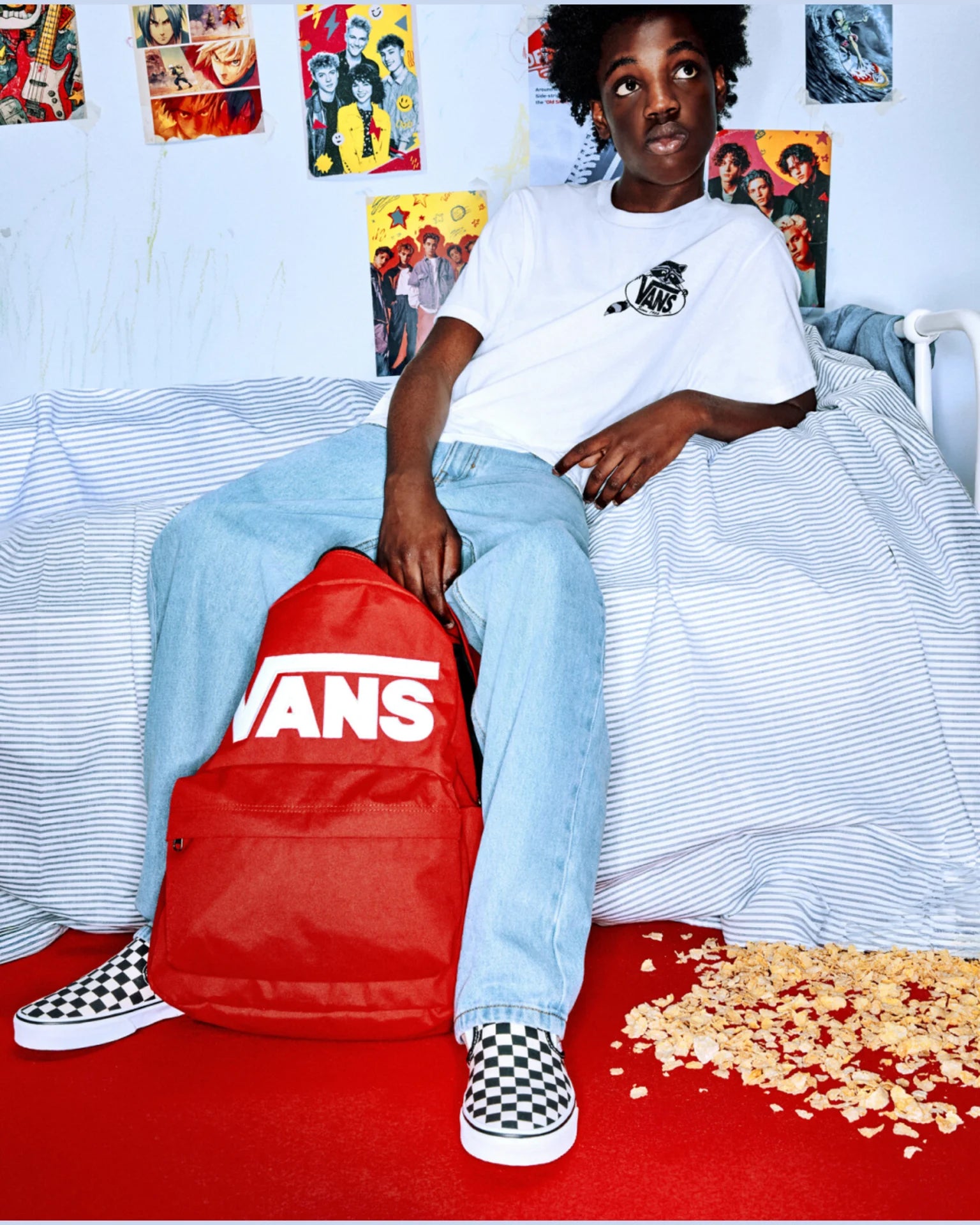 Vans Old Skool Drop V Backpack RACING RED Kiegészítő VN000H4ZIZQ1 - 2