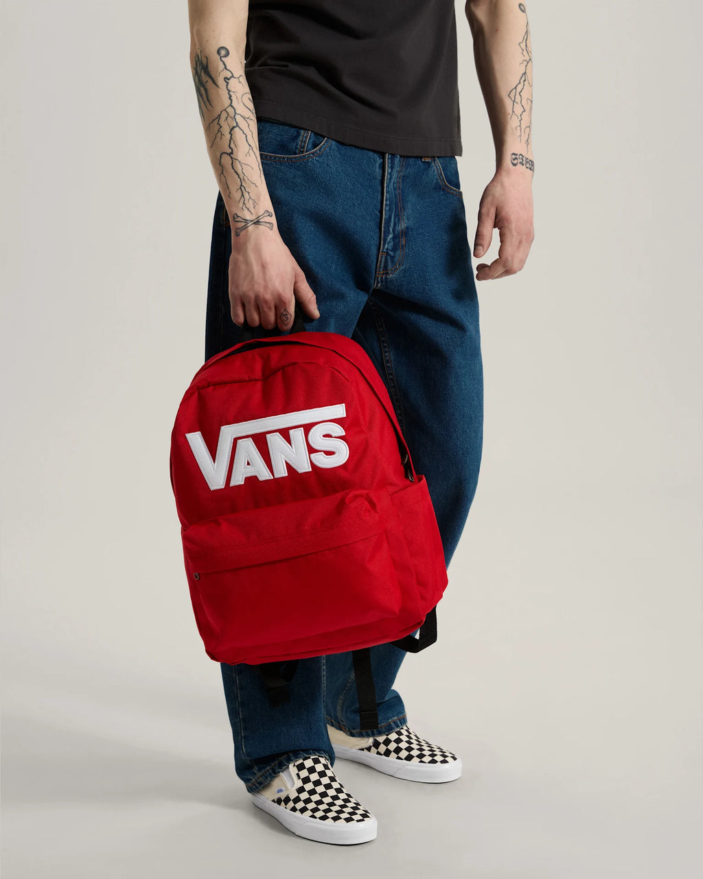 Vans Old Skool Drop V Backpack RACING RED Kiegészítő VN000H4ZIZQ1 - 9
