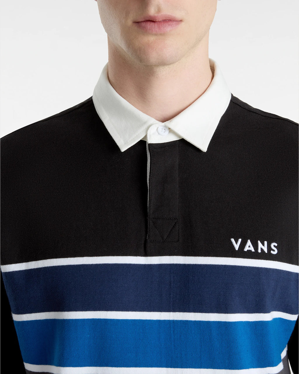 VANS Harrison Rugby LS Knit BLACK/ASPHALT Ing VN000HDZKOU1 - 7