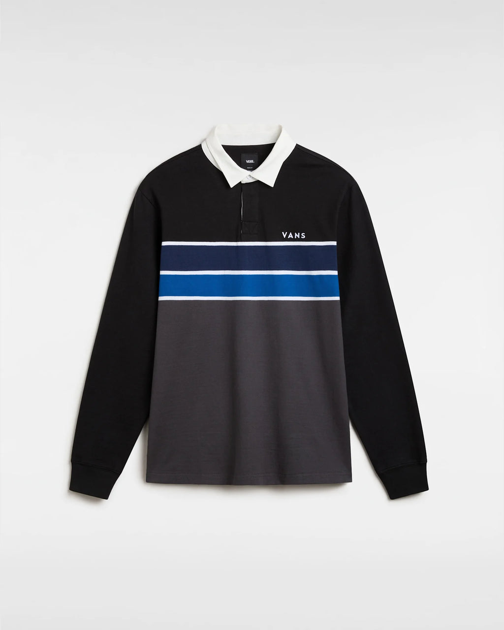 VANS Harrison Rugby LS Knit BLACK/ASPHALT Ing VN000HDZKOU1 - 1