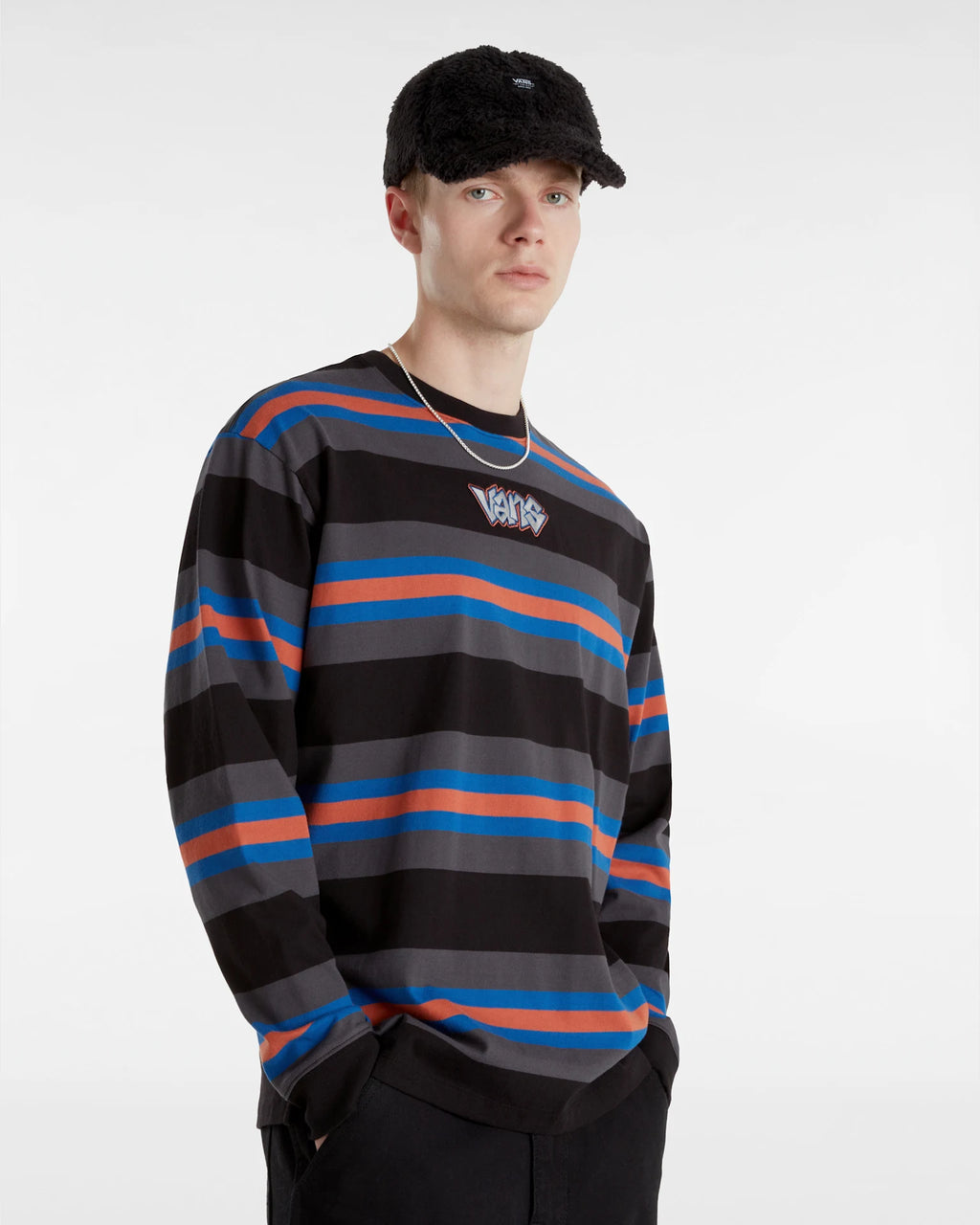 VANS Wilton LS Knit BLACK/ASPHALT Ing VN000HE2KOU1 - 3