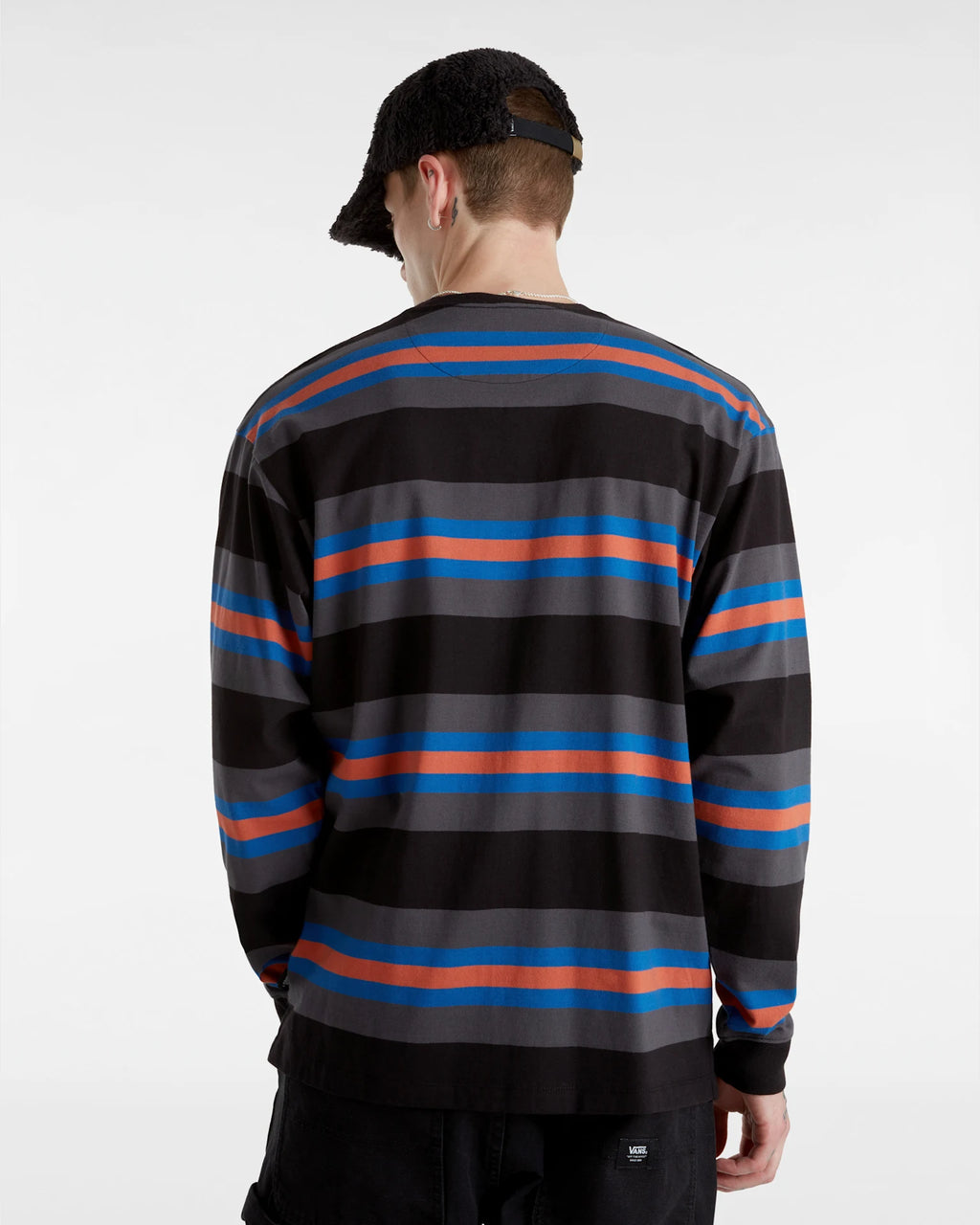 VANS Wilton LS Knit BLACK/ASPHALT Ing VN000HE2KOU1 - 4