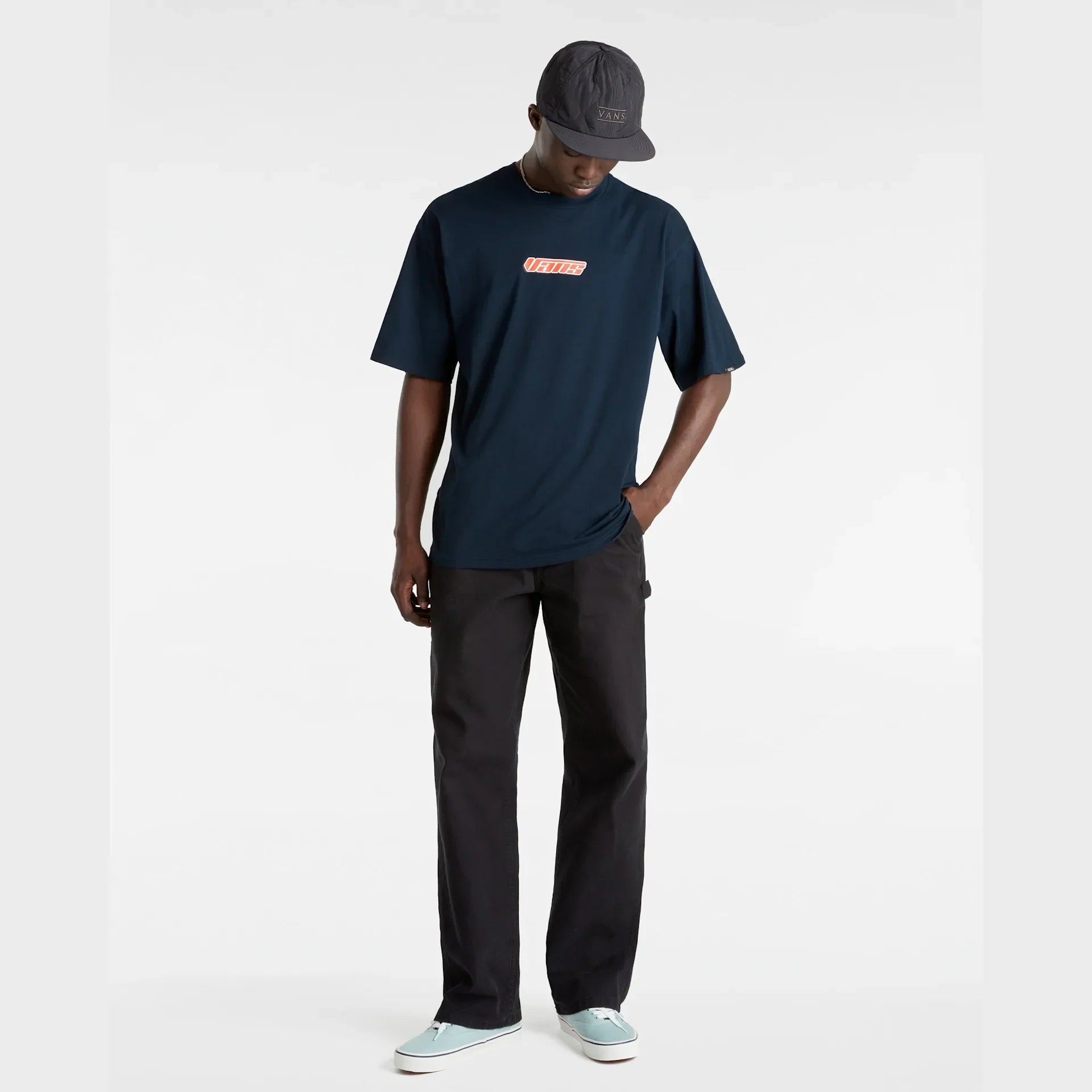 VANS Retro V SS Navy kép 5