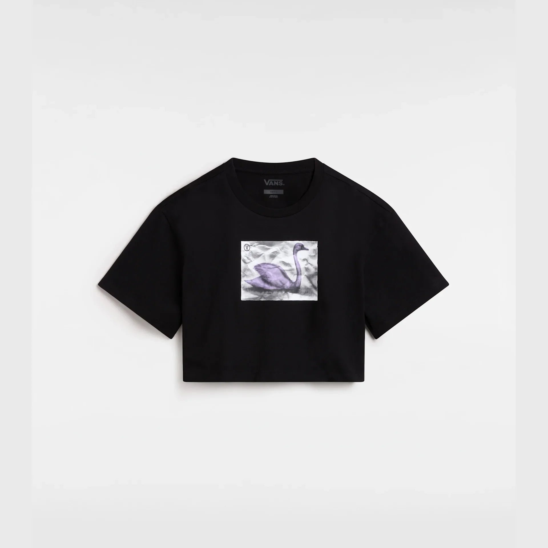 VANS Swan SS Relax Crop Black kép 1