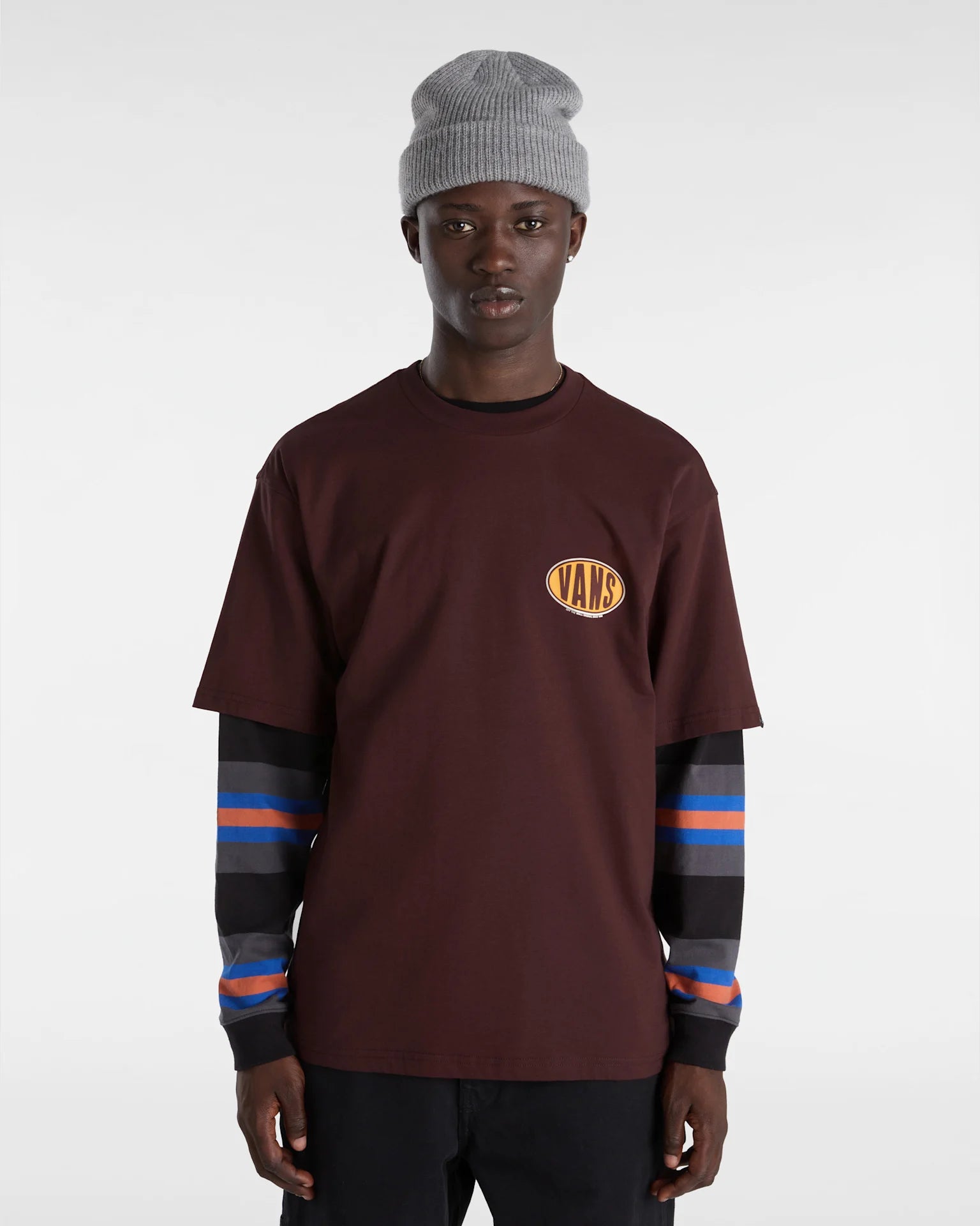 VANS Spray On SS BITTER CHOCOLATE Póló VN000HKC7YO1 - 3