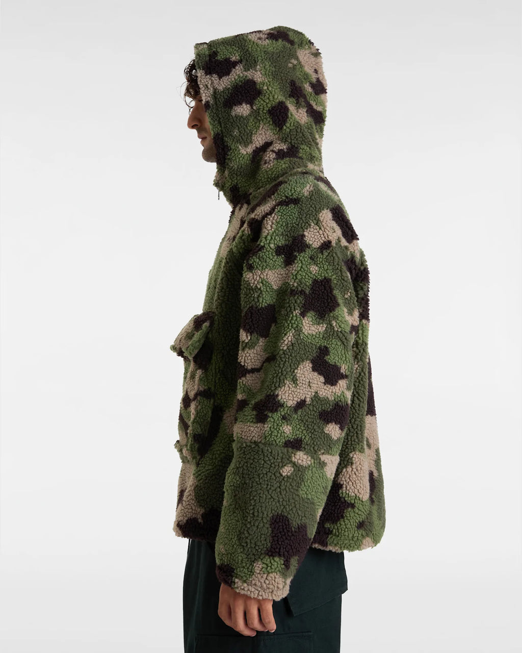 VANS LX Oversized Sherpa Hoo Classic Camo Pulóver VN000HN197I1 - 5