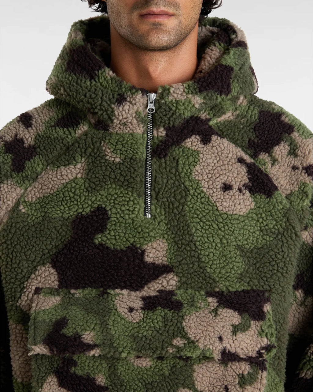 VANS LX Oversized Sherpa Hoo Classic Camo Pulóver VN000HN197I1 - 7