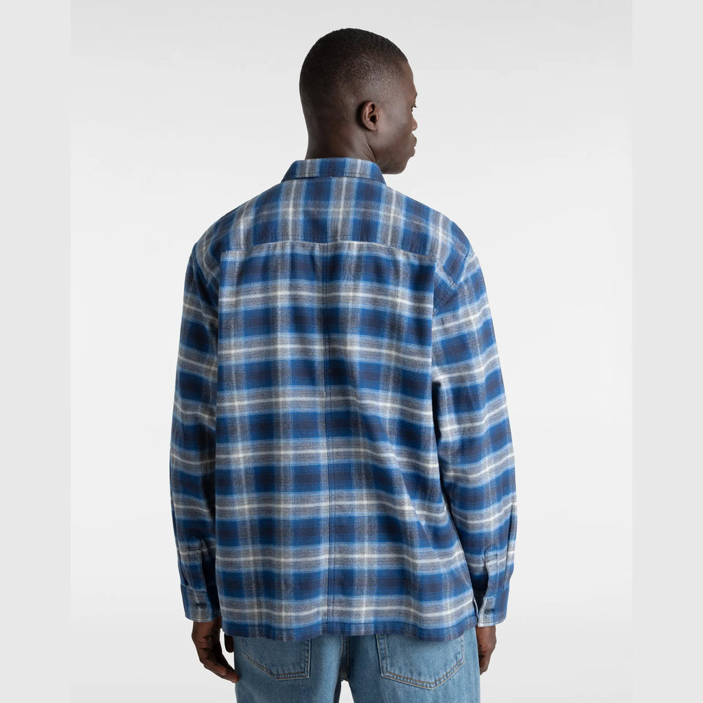VANS MONTWOOD ZIP FLANNEL DRESS BLUES/TRUE BLUE kép 7