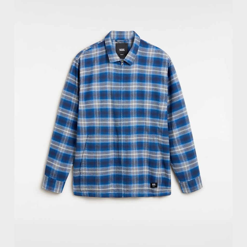 VANS MONTWOOD ZIP FLANNEL DRESS BLUES/TRUE BLUE kép 1