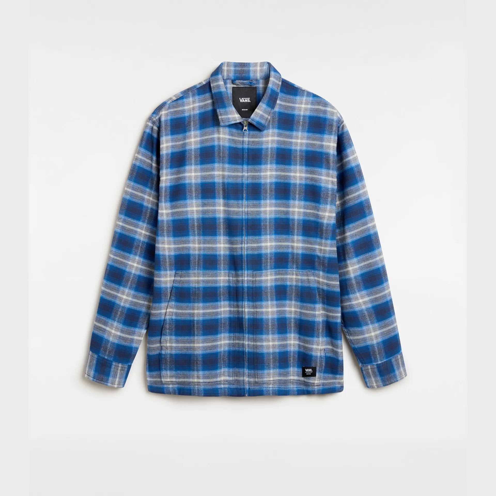 VANS MONTWOOD ZIP FLANNEL DRESS BLUES/TRUE BLUE kép 1
