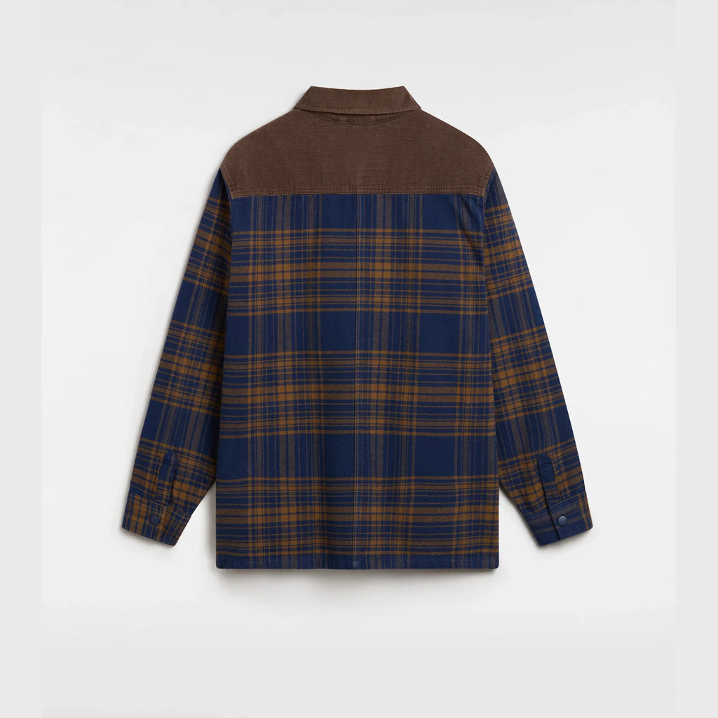 VANS Nelson Heavyweight Shacket DRESS BLUES/SEPIA kép 2