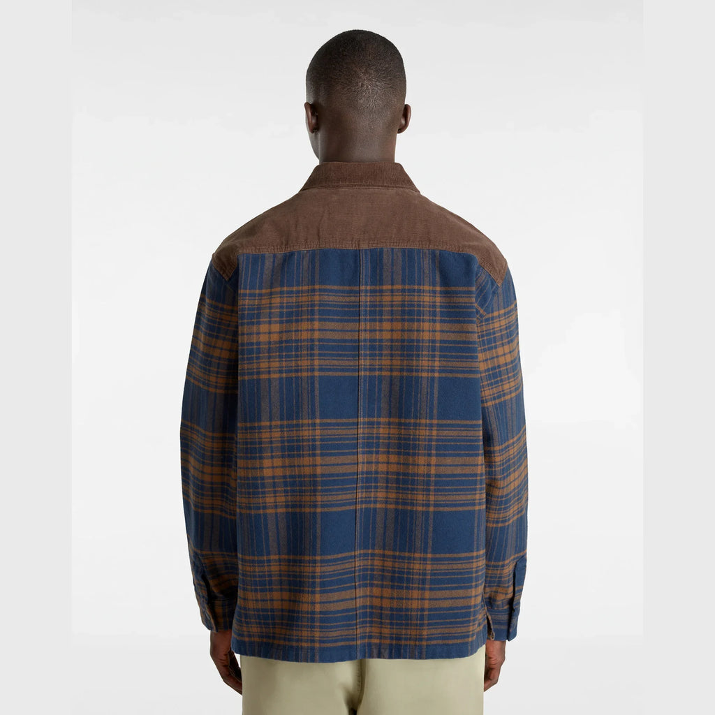 VANS Nelson Heavyweight Shacket DRESS BLUES/SEPIA kép 4