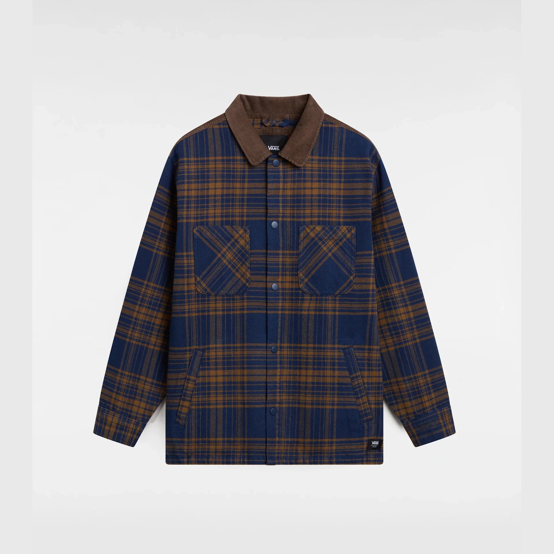 VANS Nelson Heavyweight Shacket DRESS BLUES/SEPIA kép 1