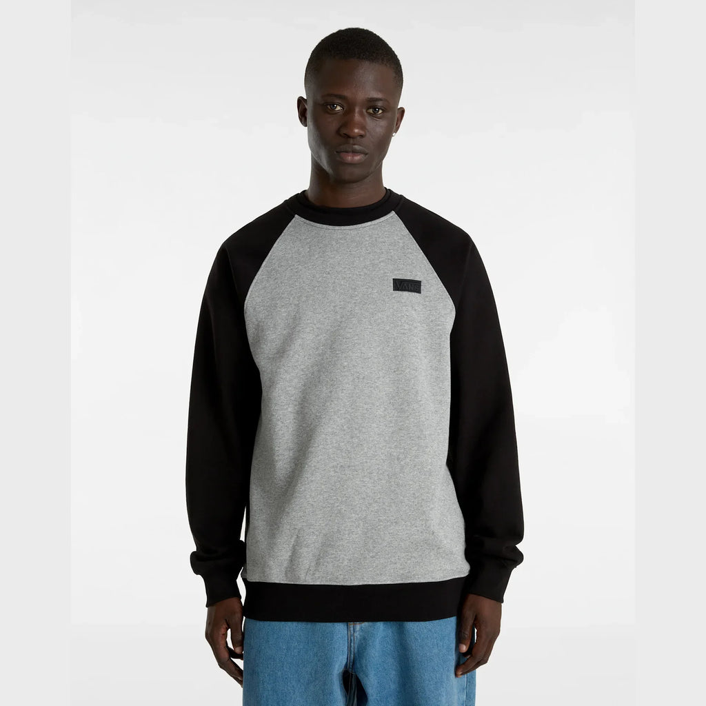 VANS Core Basic Raglan Crew Black/Cement Heather kép 3
