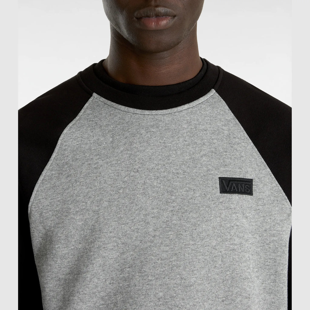 VANS Core Basic Raglan Crew Black/Cement Heather kép 7