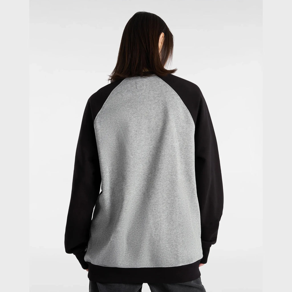 VANS Core Basic Raglan Crew Black/Cement Heather kép 9