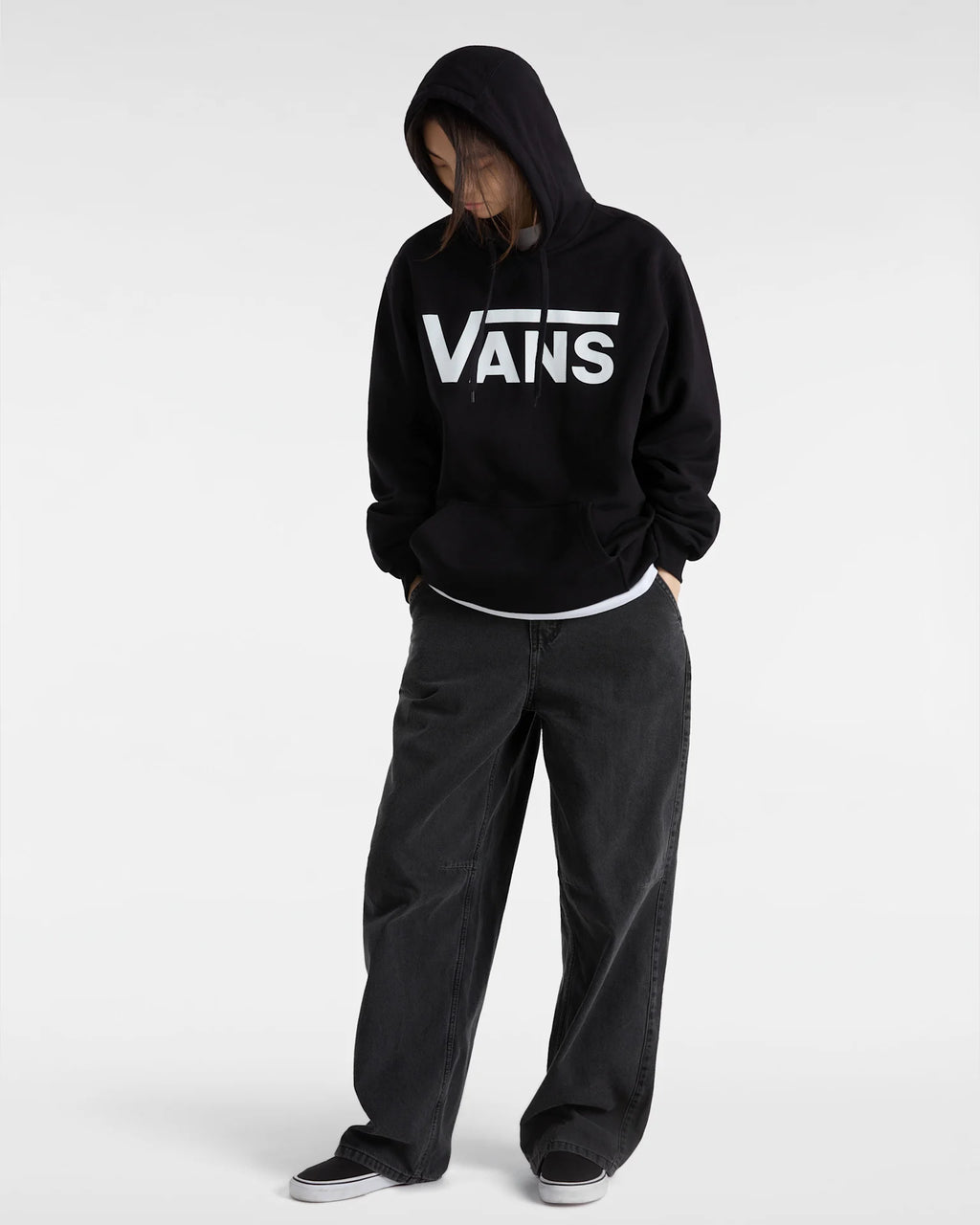 VANS Vans Classic Pullover Black Pulóver VN000HNXBLK1 - 4
