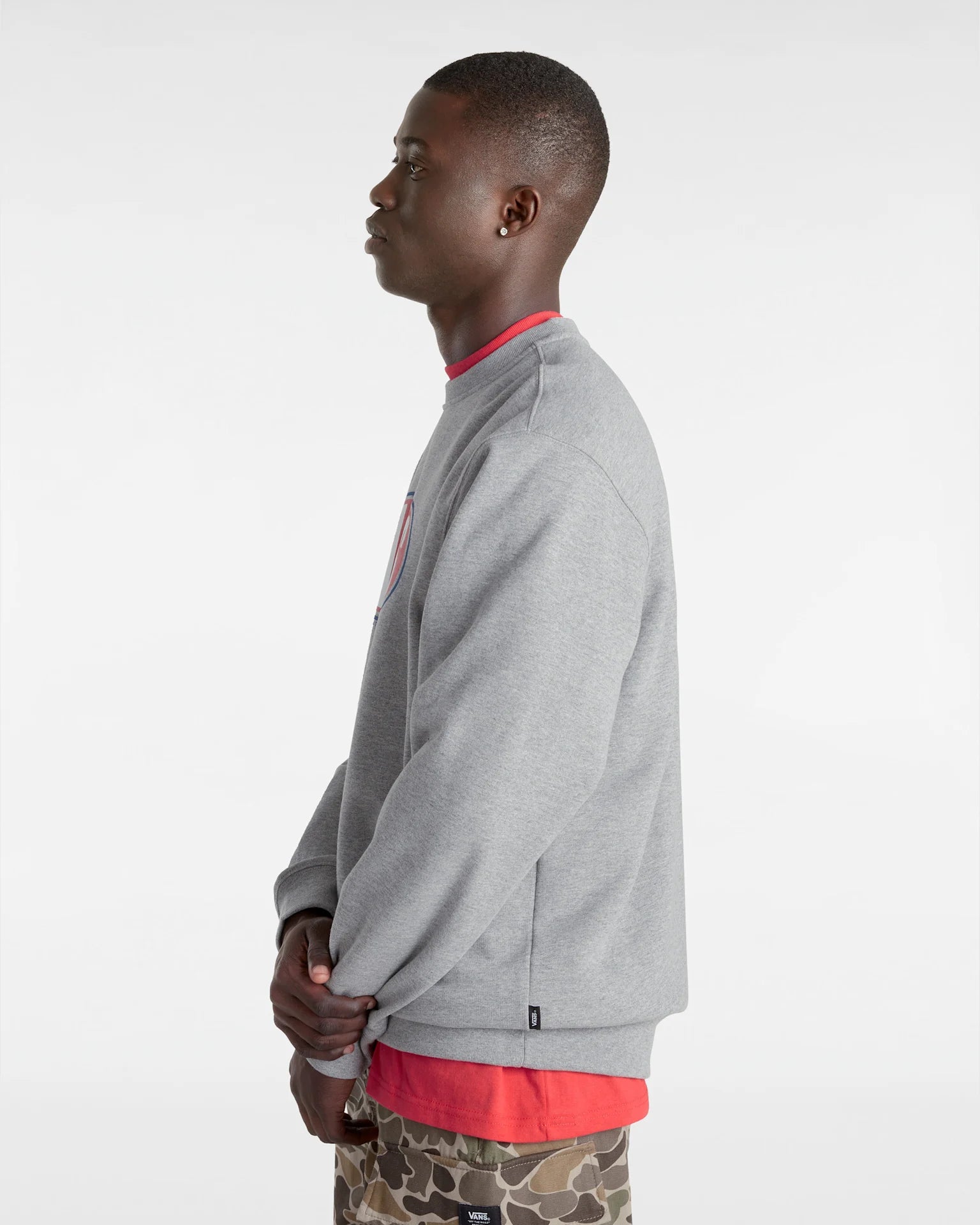 VANS Spray On Loose Crew Cement Heather Zokni VN000HPQ02F1 - 4