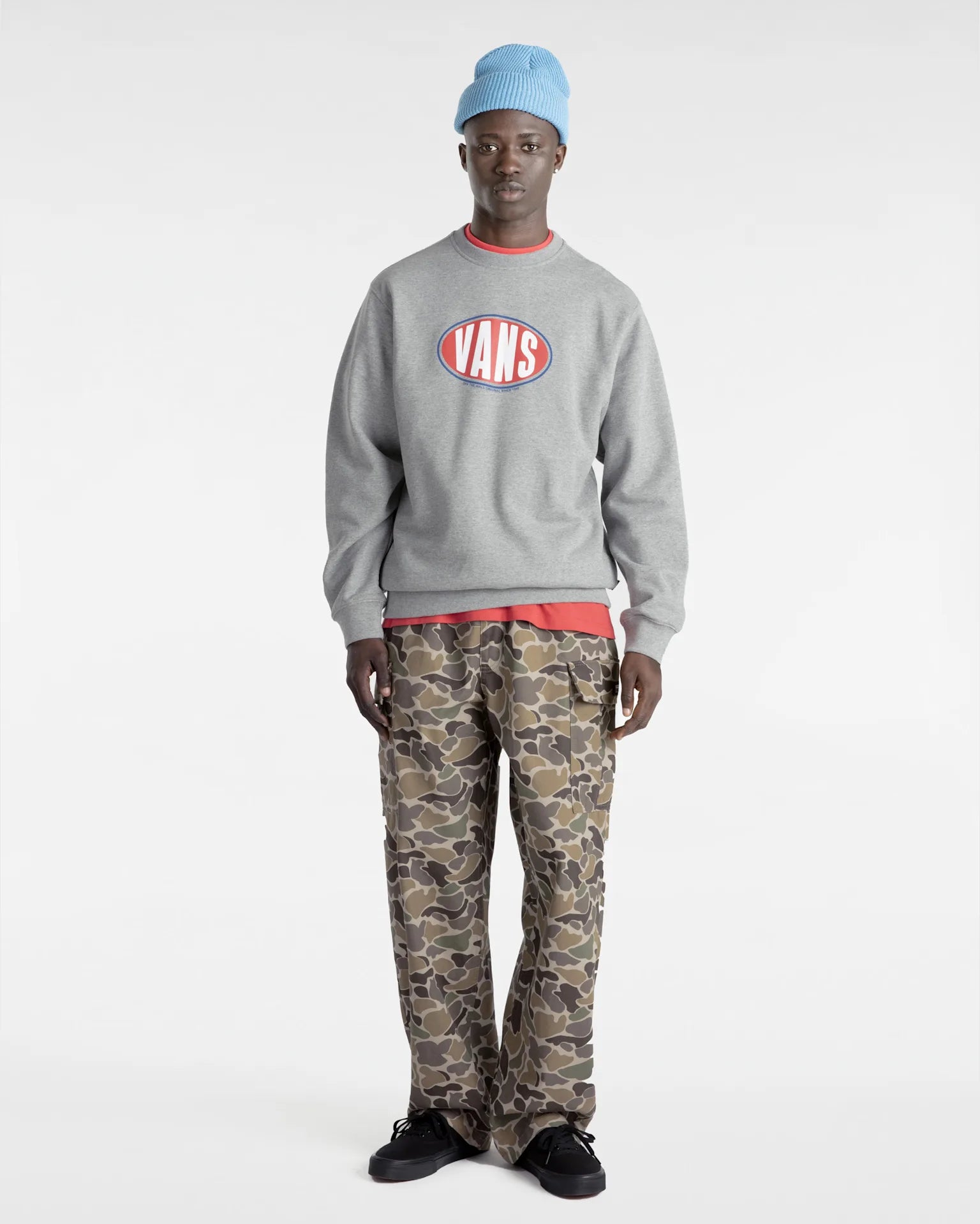 VANS Spray On Loose Crew Cement Heather Zokni VN000HPQ02F1 - 6