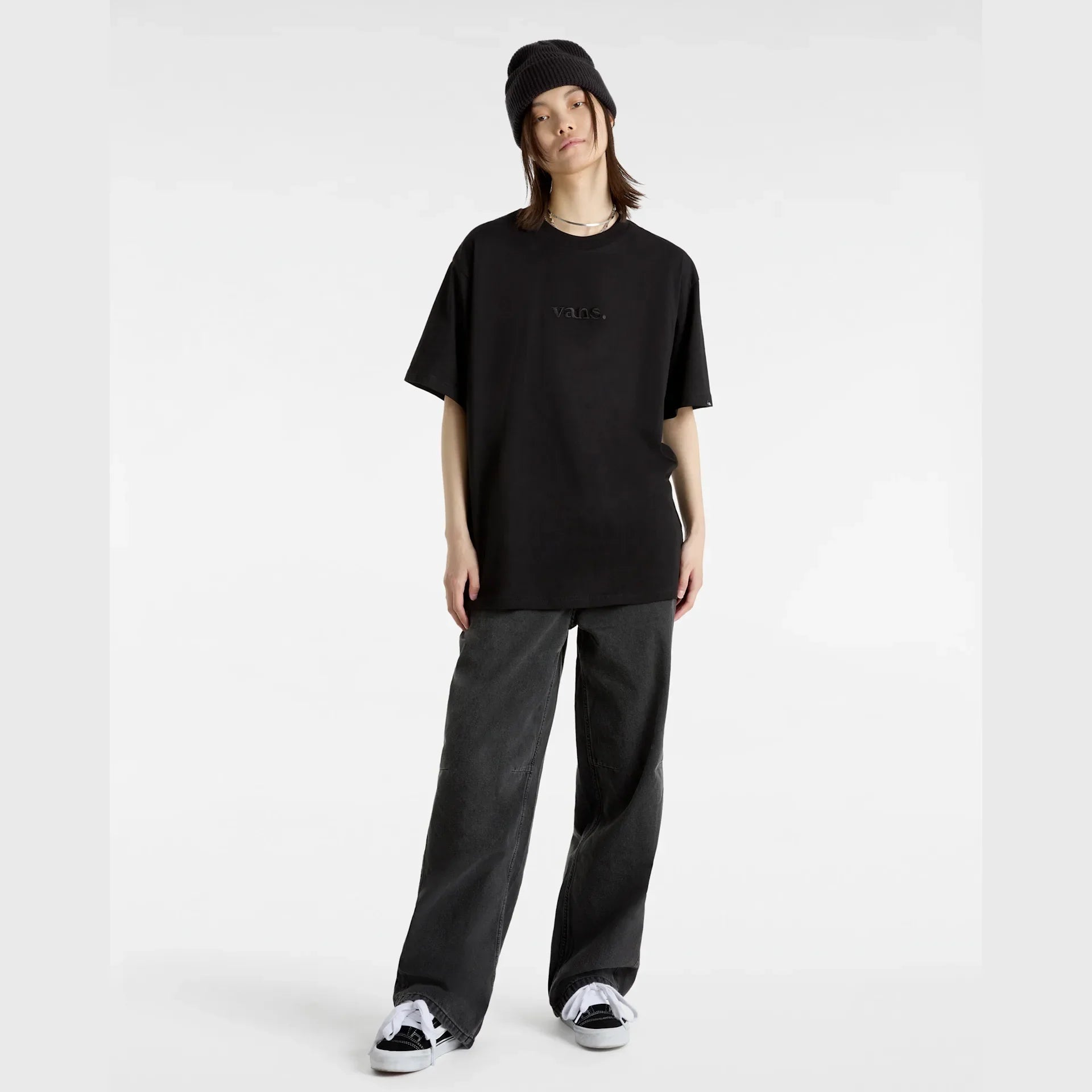 VANS ESSENTIAL LOOSE SS Black kép 4