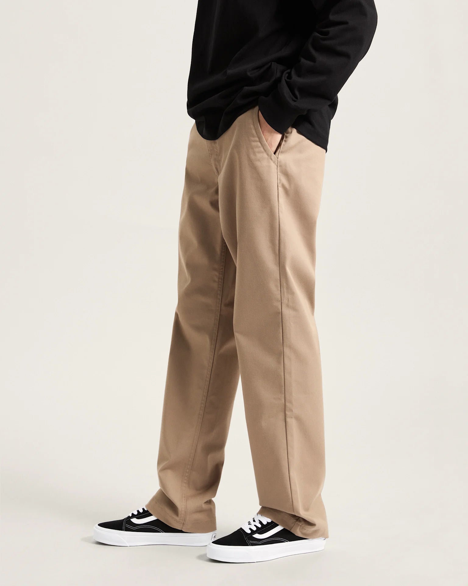VANS Authentic Chino Relaxed Pant DESERT TAUPE Nadrág VN000HZBYEH1 - 5
