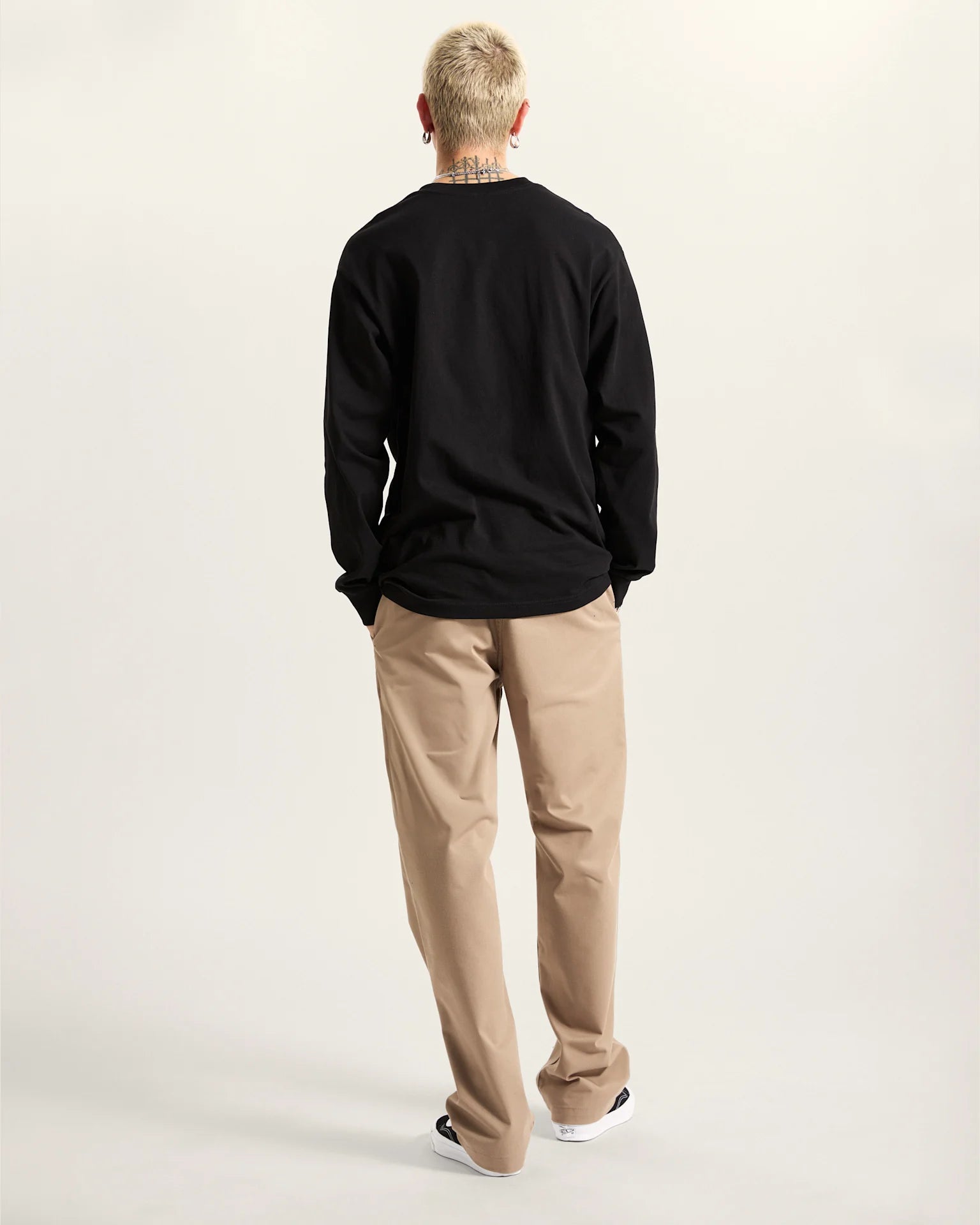VANS Authentic Chino Relaxed Pant DESERT TAUPE Nadrág VN000HZBYEH1 - 7