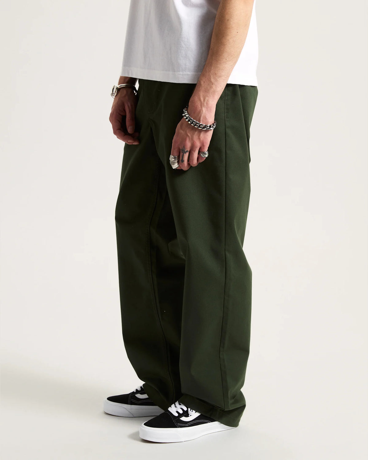 Vans Authentic Chino Loose Pant Dried Kelp VN000HZCEMU1 - 5