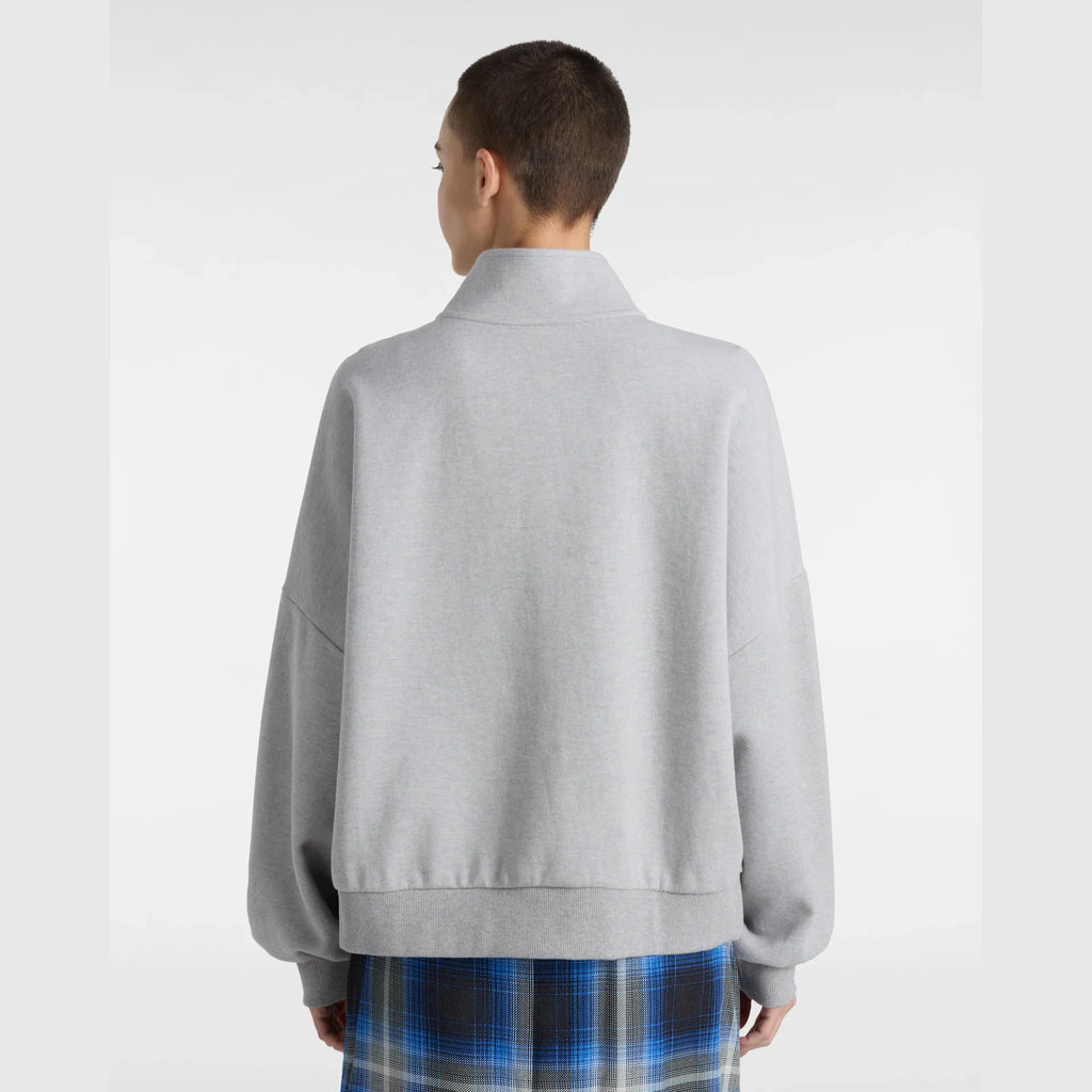 VANS ELEVATED DOUBLE KNIT LOOSE MOCK NECK Cement Heather kép 4