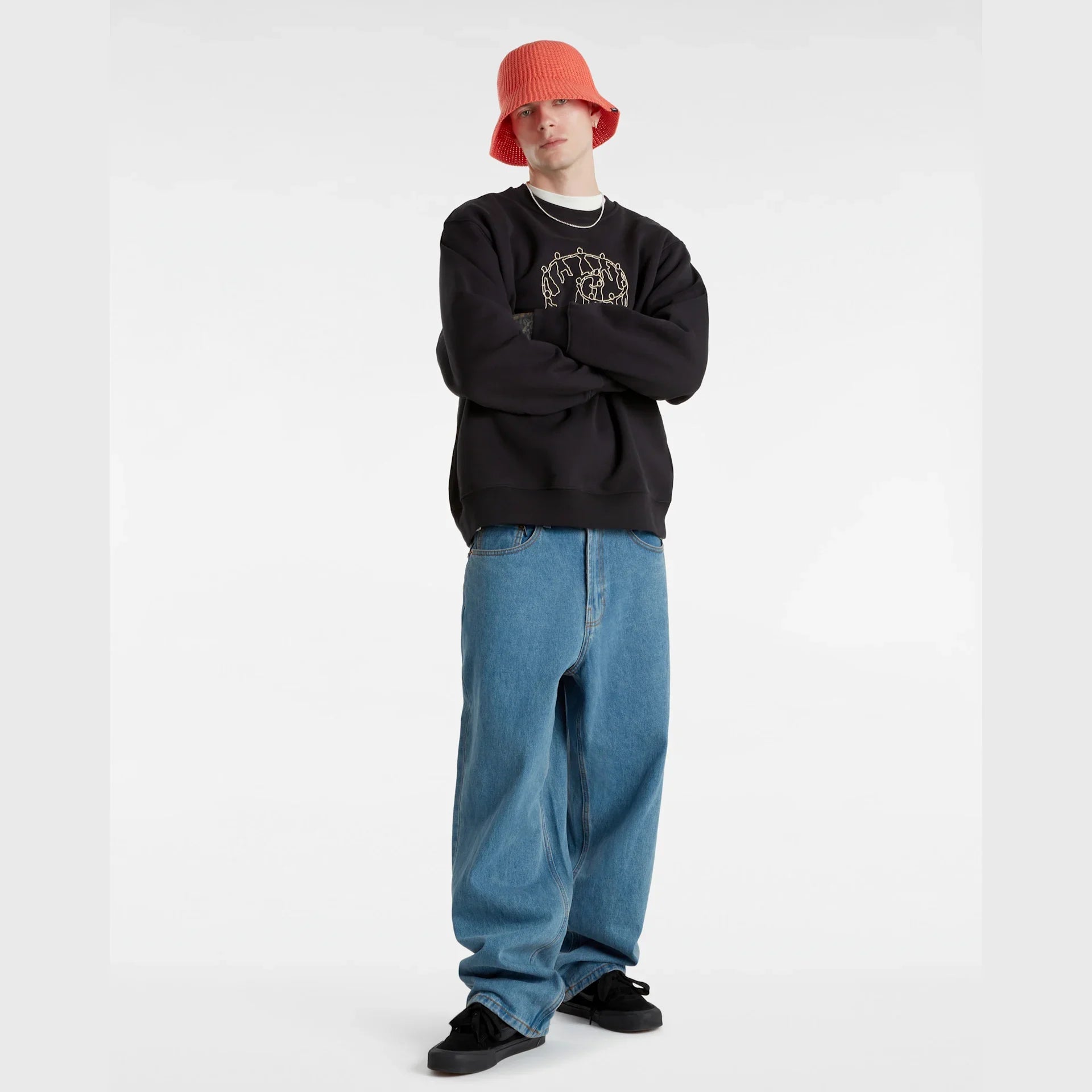 VANS Skate Hold Hands PO Crew Black kép 6