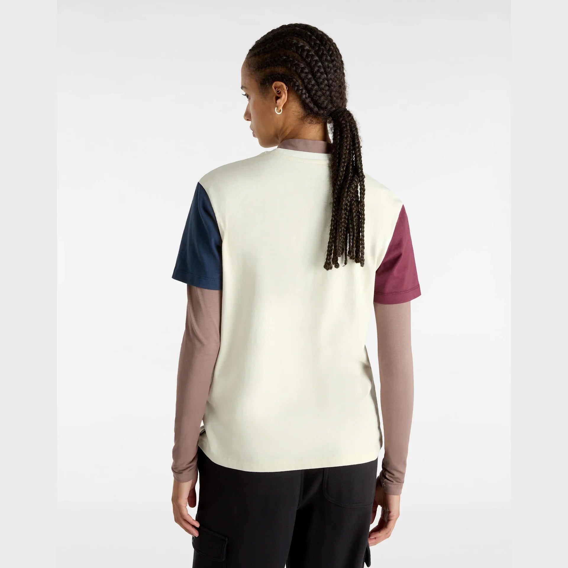 VANS COLORBLOCK BFF TEE TURTLE DOVE/DRESS BLUES kép 4