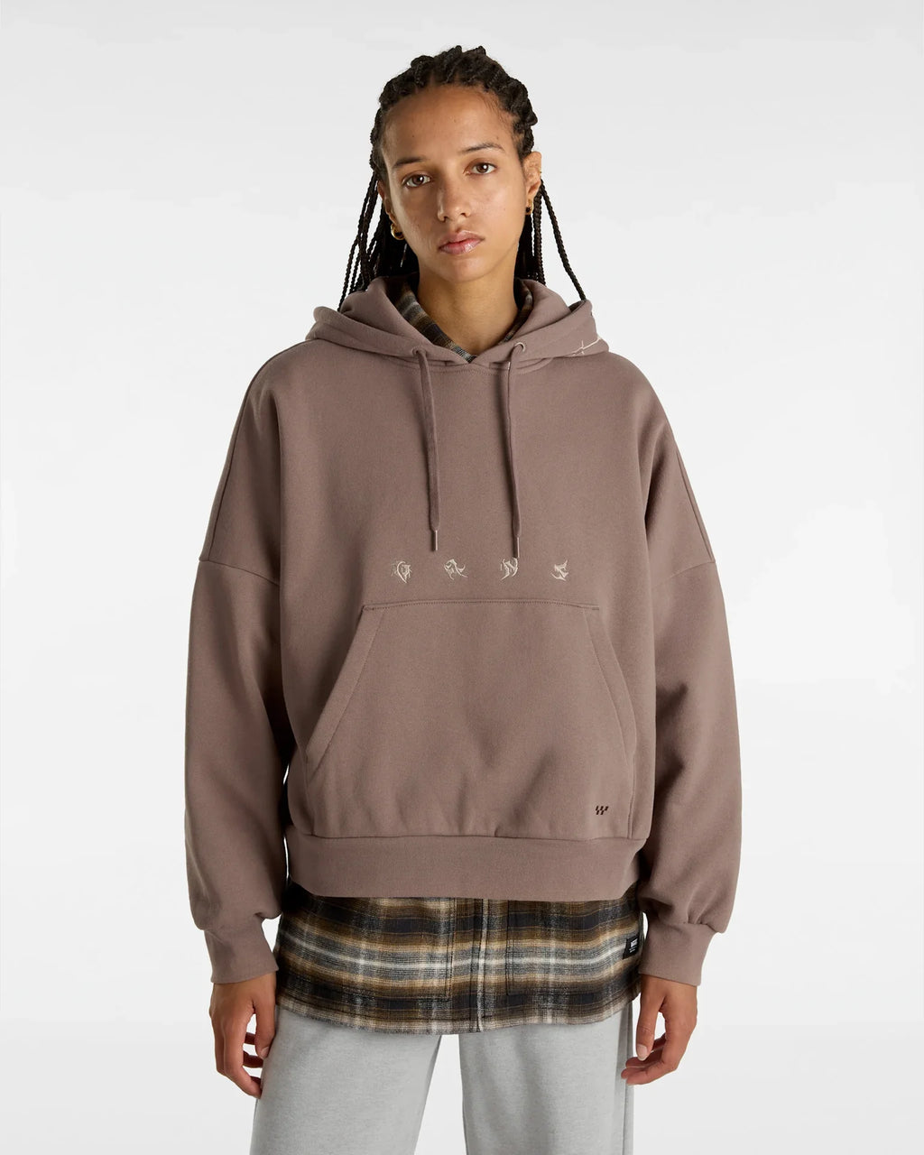 VANS Skate Wire Loose PO Hoodie DEEP TAUPE kép 3