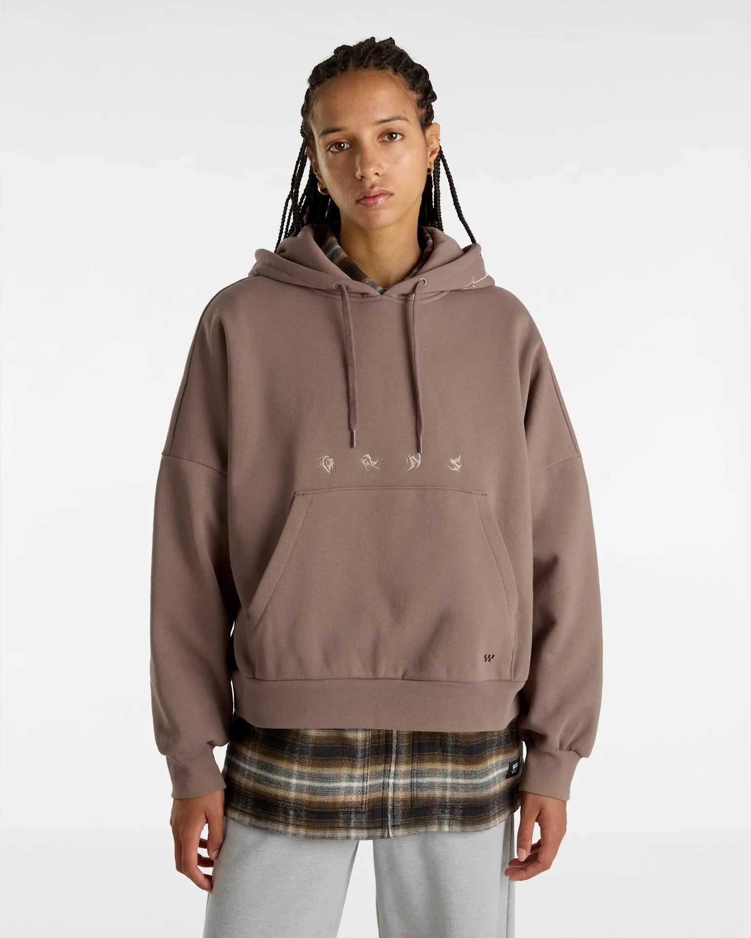 VANS Skate Wire Loose PO Hoodie DEEP TAUPE kép 3