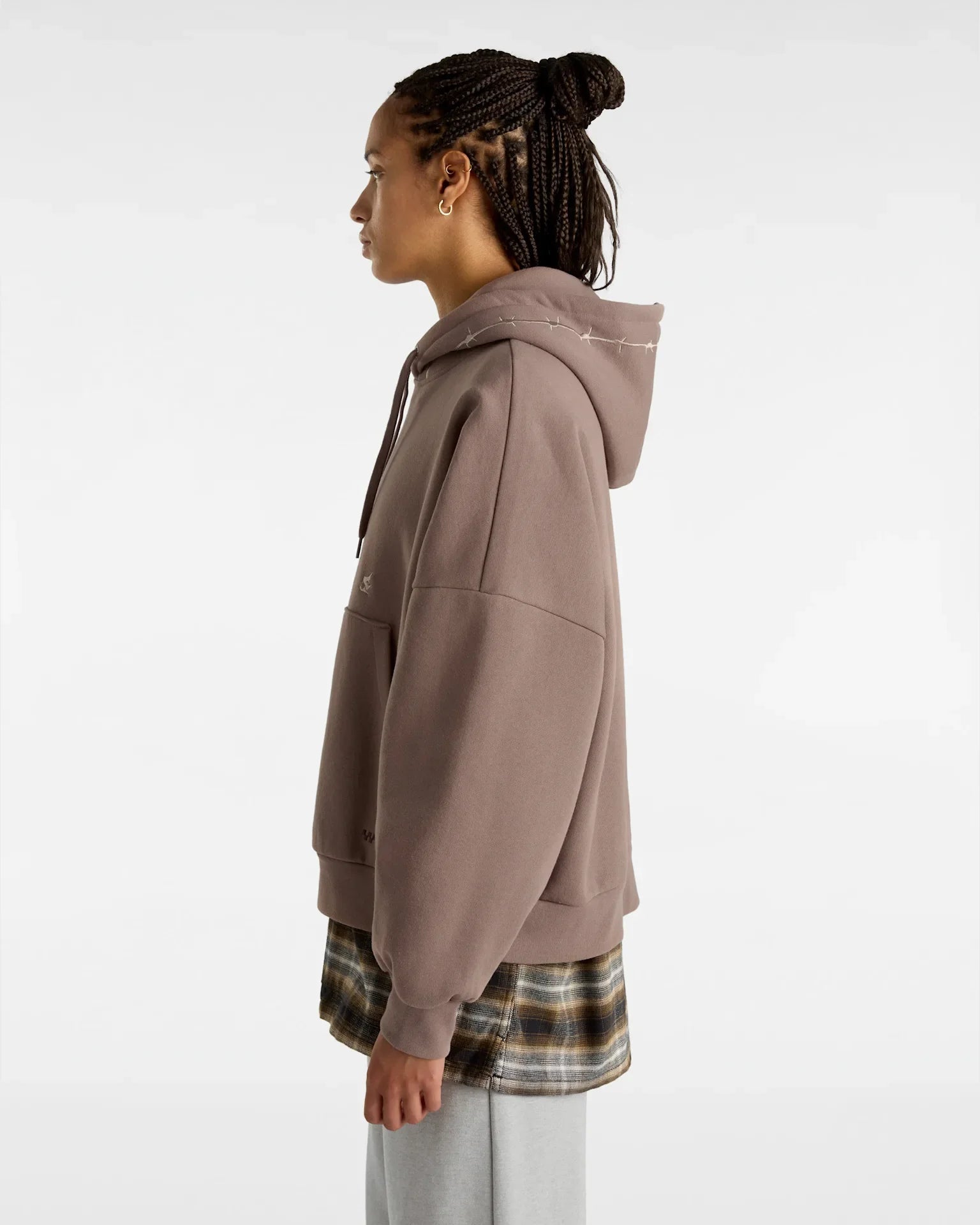 VANS Skate Wire Loose PO Hoodie DEEP TAUPE kép 5