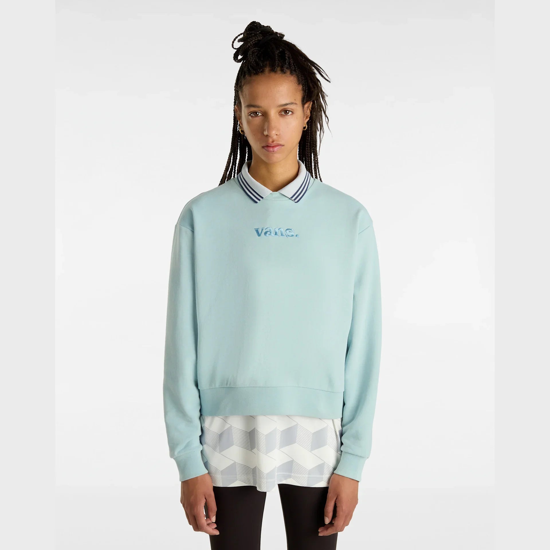 VANS W ESSENTIAL FT RLX CREW GRAY MIST kép 3