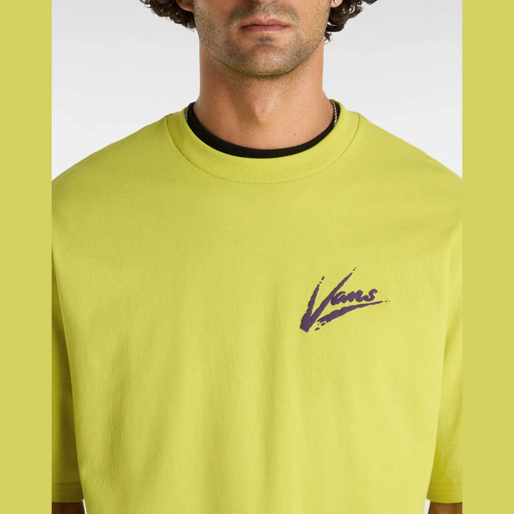 VANS Brush Script LOOSE SS WARM OLIVE kép 9
