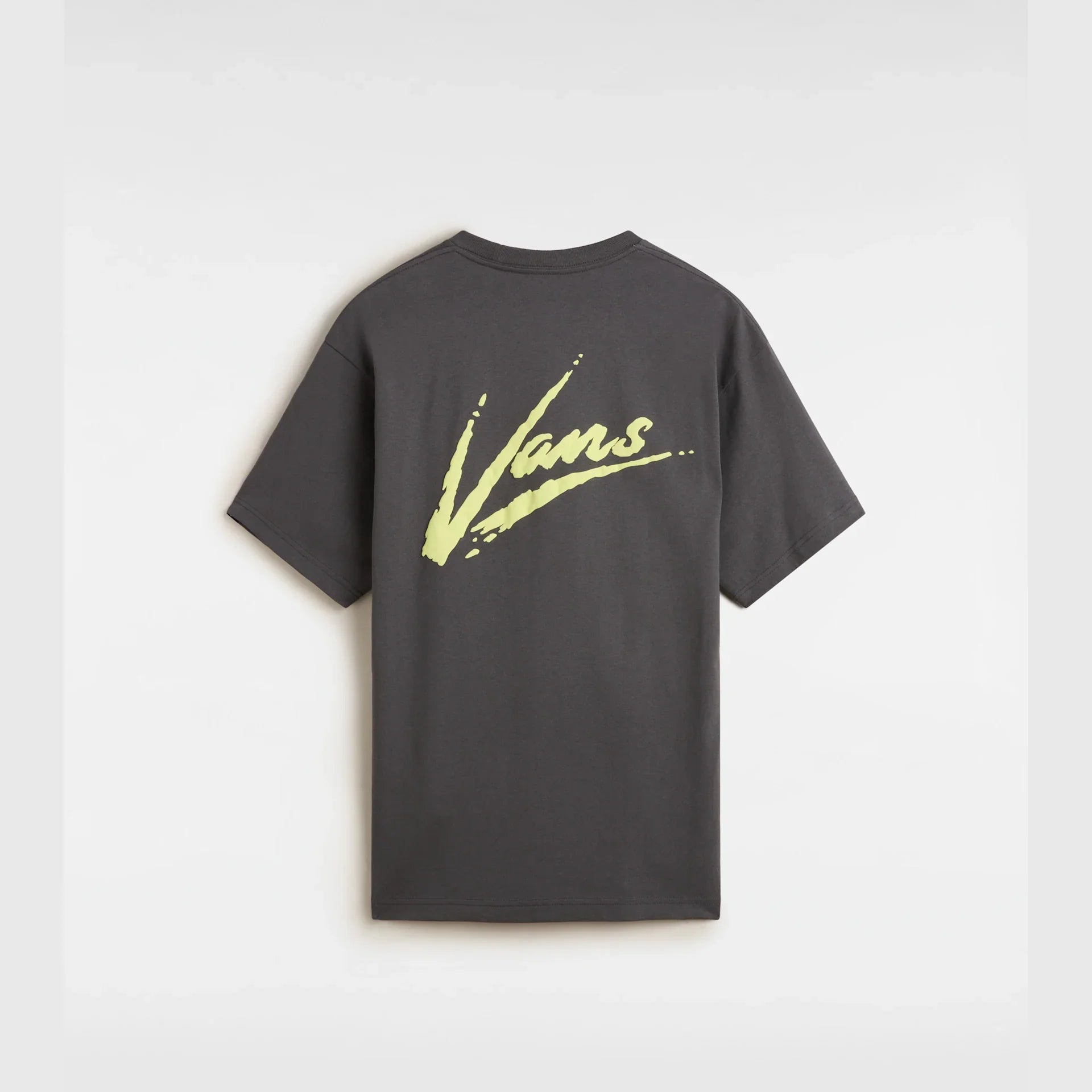 VANS Brush Script LOOSE SS Asphalt/Shadow Lime kép 2