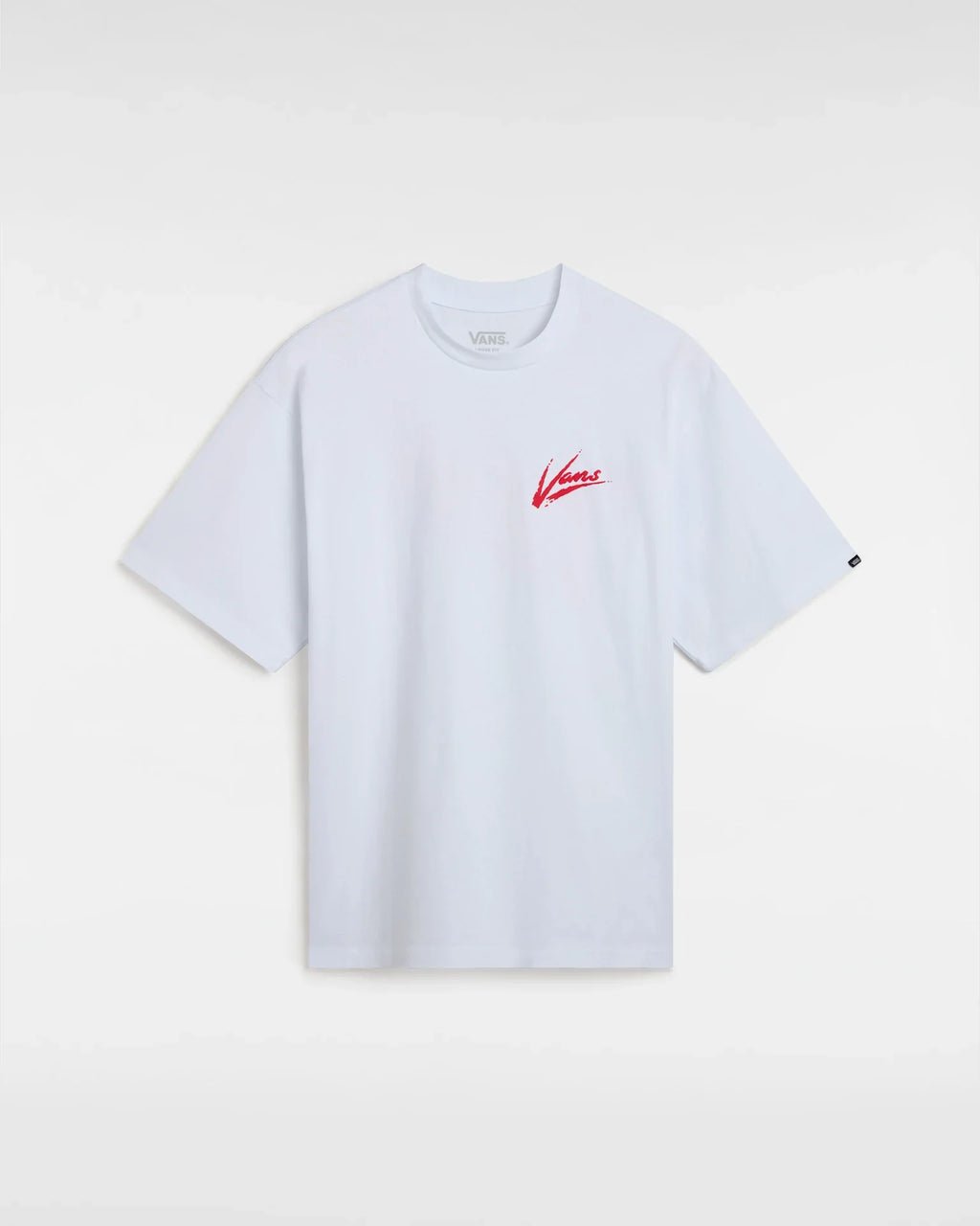 VANS Brush Script LOOSE SS WHITE/RACING RED VN000K42KSF1 - 1