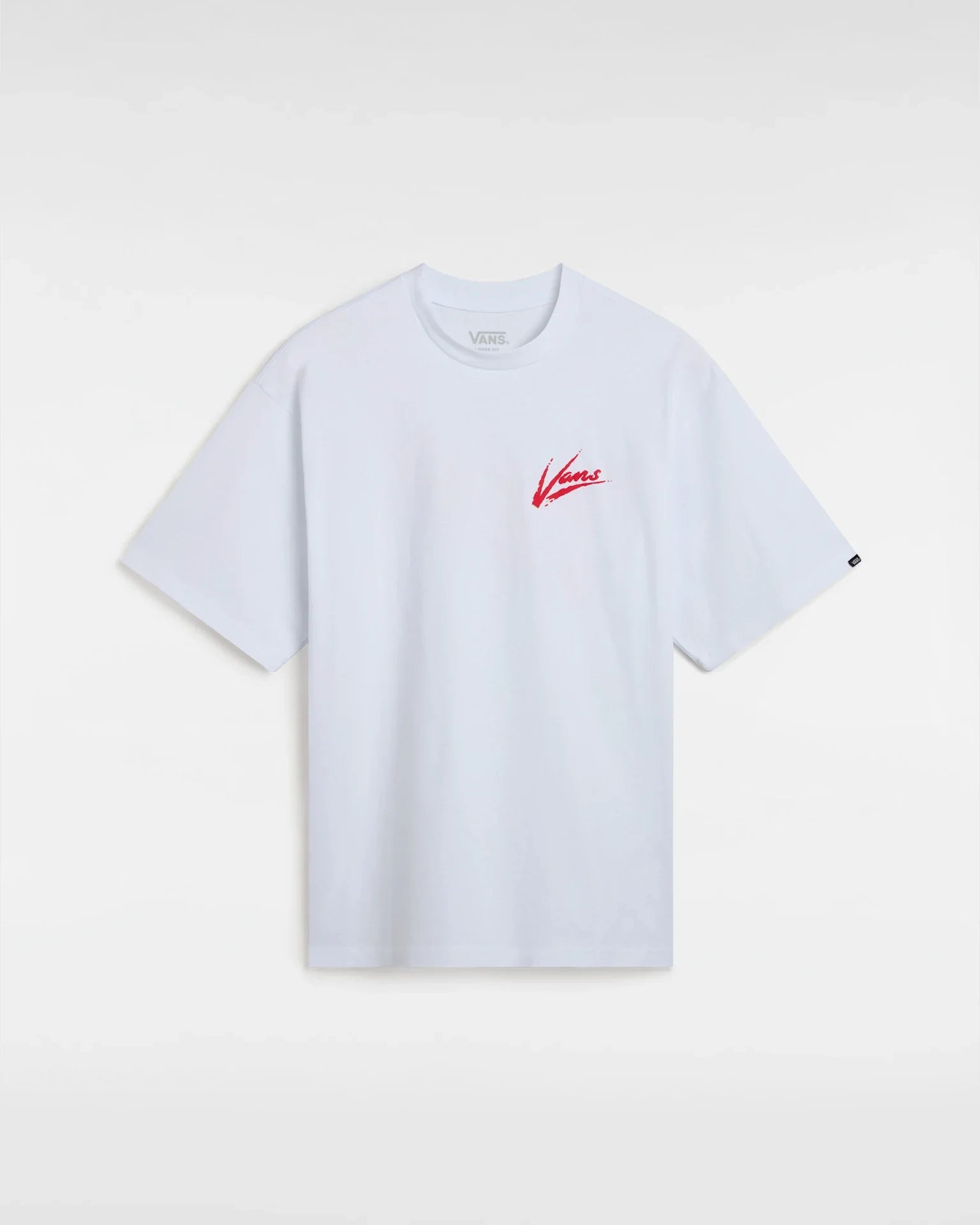 VANS Brush Script LOOSE SS WHITE/RACING RED VN000K42KSF1 - 1