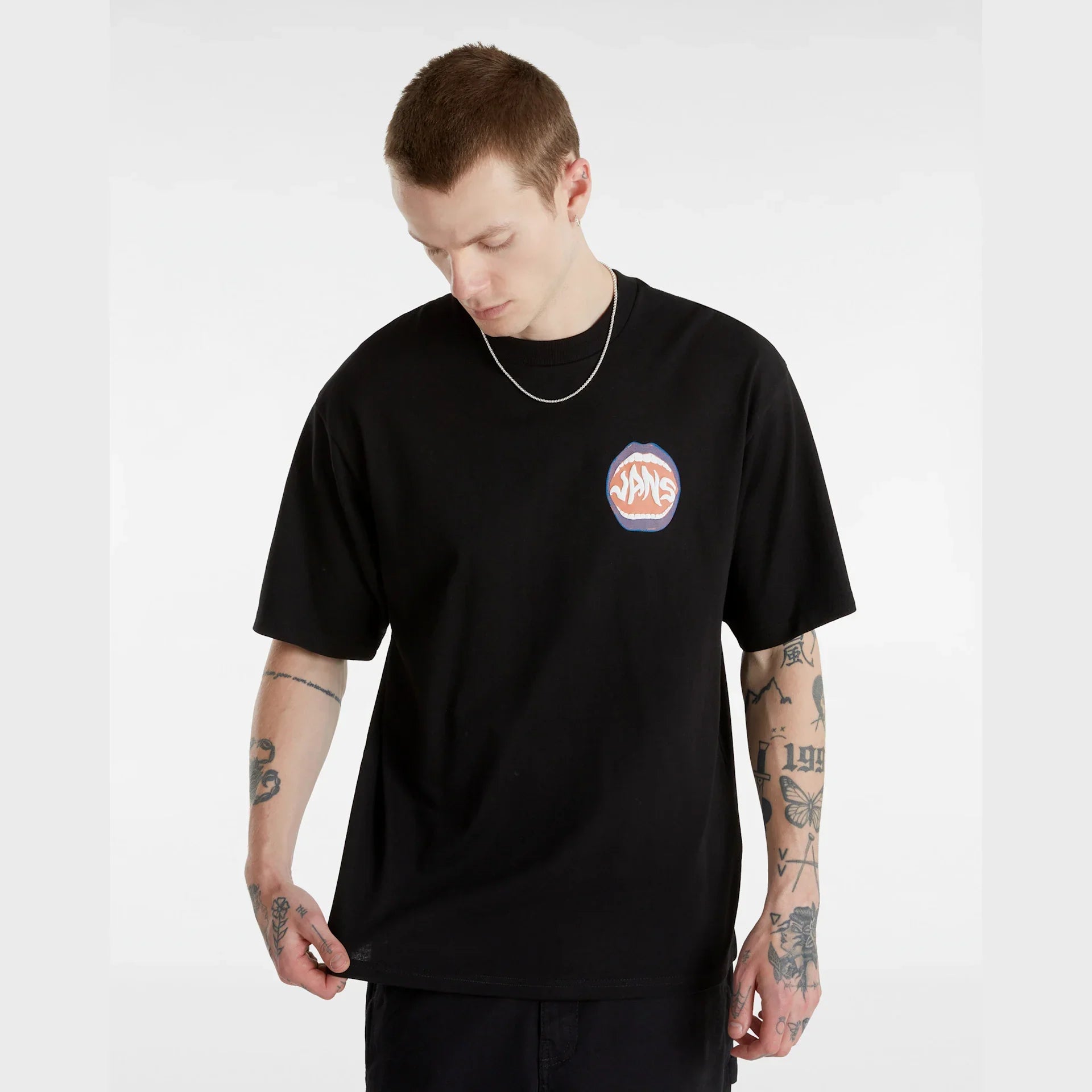 VANS OG OPEN MOUTH LOOSE SS Black kép 3