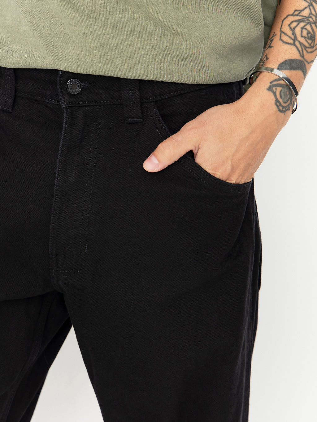 VANS Skate Check-5 Loose Denim Black Denim Nadrág kép 6