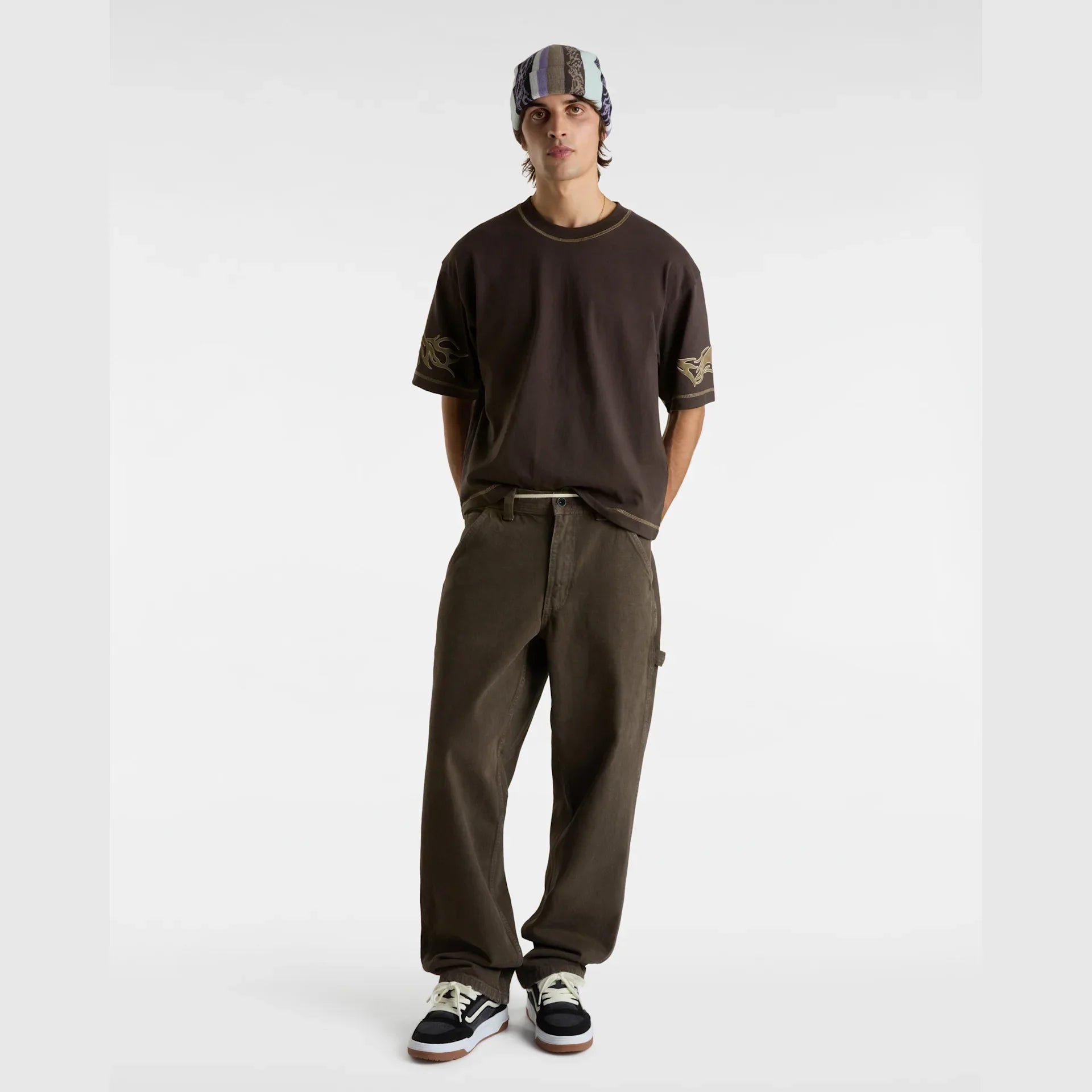 VANS Skate Mike G. Tribal Short SS Tee AFTER DARK kép 3