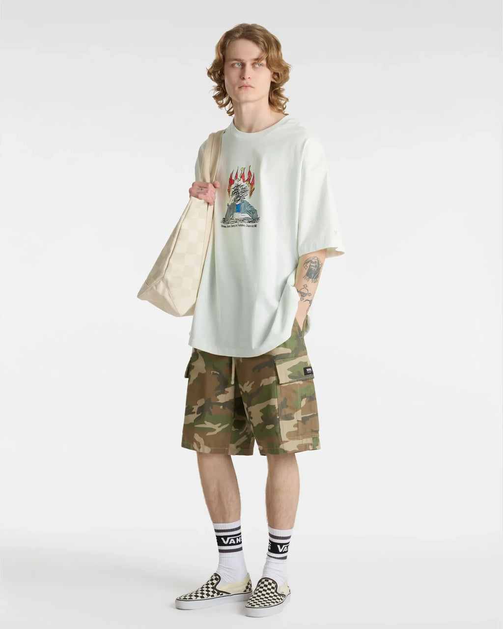 VANS Skate Thinking SS Tee marshmallow kép 5