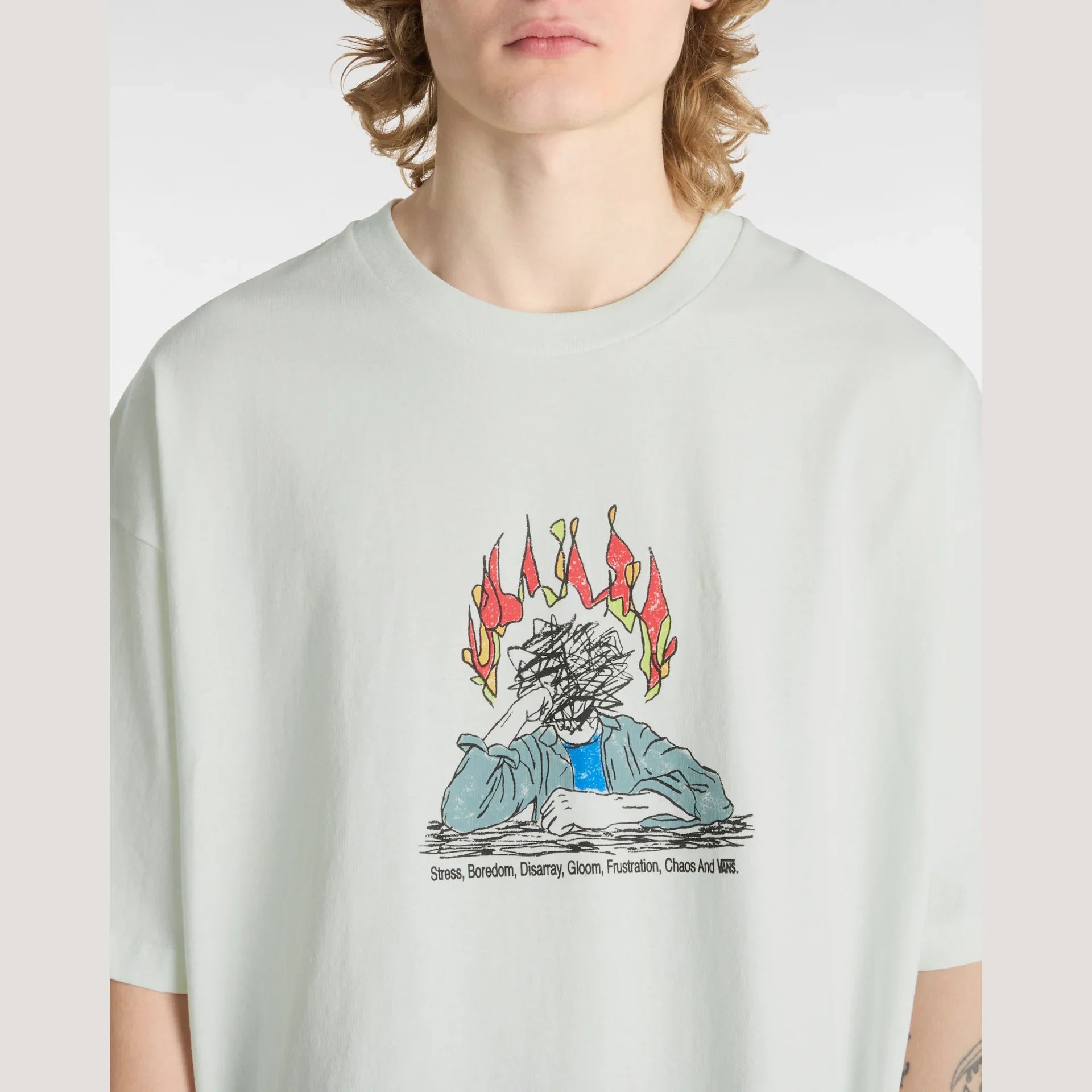 VANS Skate Thinking SS Tee marshmallow kép 6