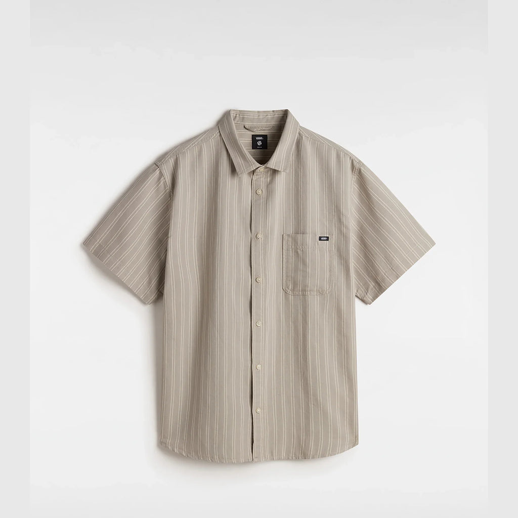 VANS Lawson Stripe SS Woven London Fog/LemonIcing kép 1