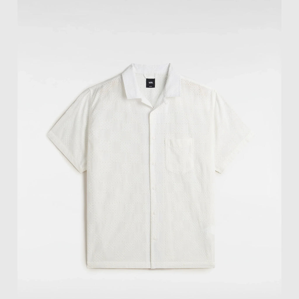 VANS Wayside Eyelet SS Woven marshmallow kép 1